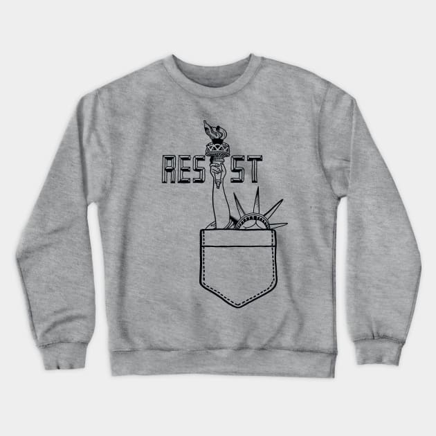 DONT GRAB MY LIBER-TEE Crewneck Sweatshirt by Daily Drills 